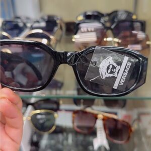 Versace Glossy Black Eyewear